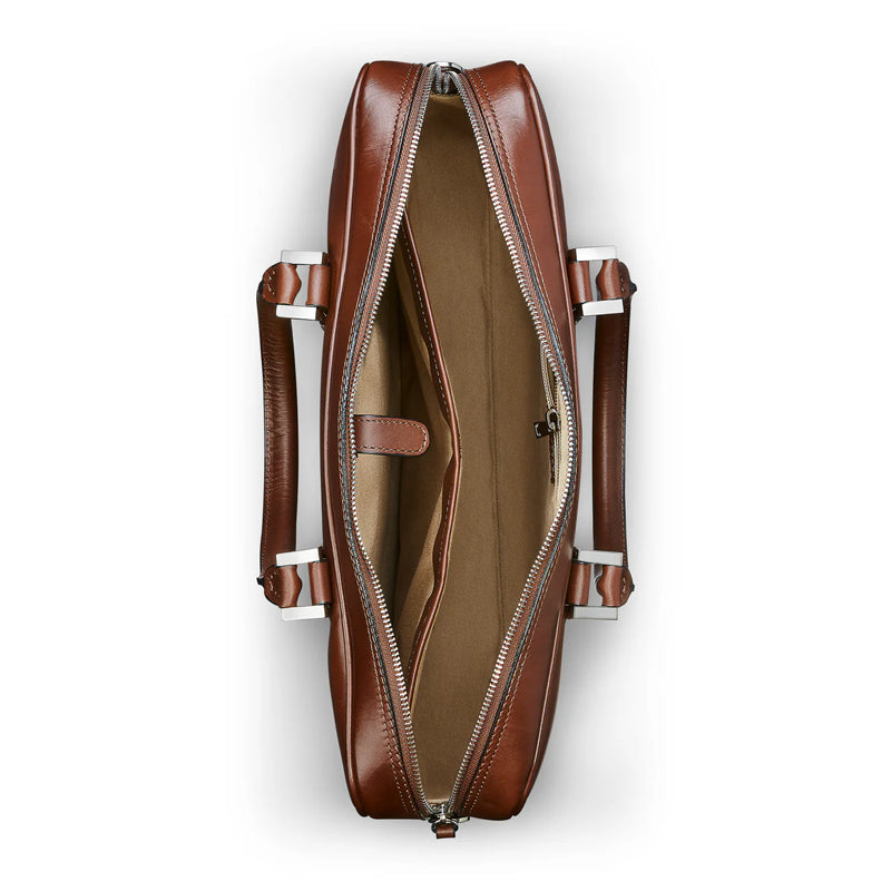 Men’s Premium Leather Brown Luxe Briefcase