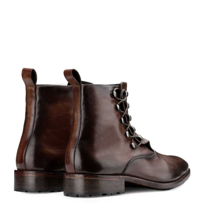 Men's Dark Brown Lace up Ankle Boot