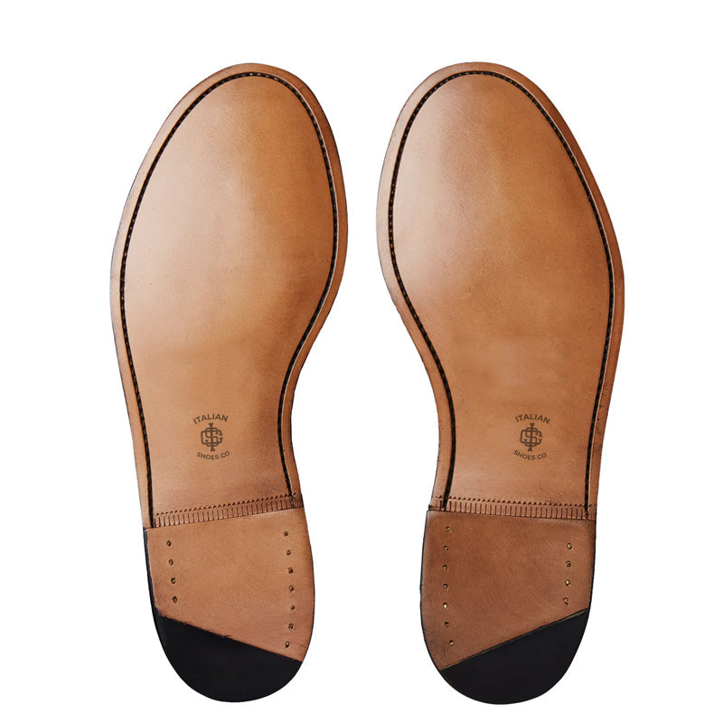 Classic Leather Tan Penny Loafer For Men