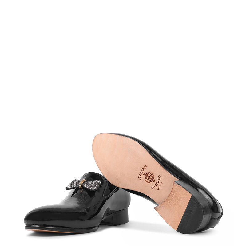 Patent Premium Handmade Leather Black Loafer