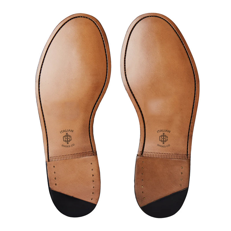 Classic Leather Tan Penny Loafer For Men
