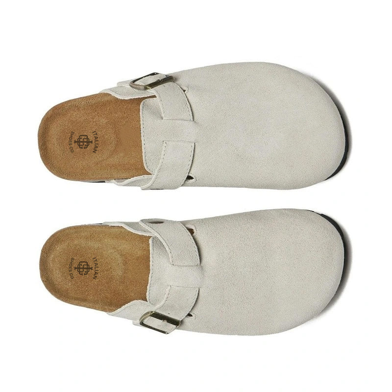 Stylish & Trendy Suede Sandal Off White