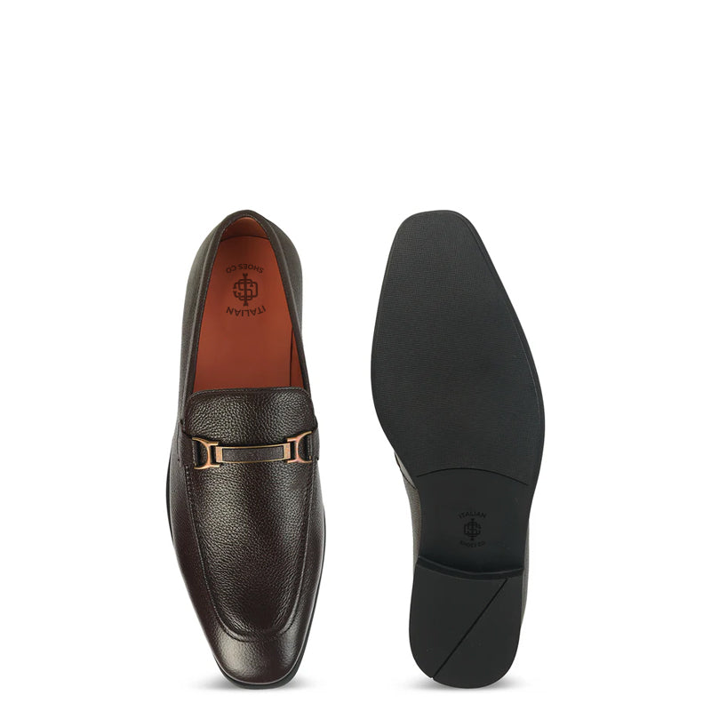 Classic Plain Pure Leather Formal Loafers