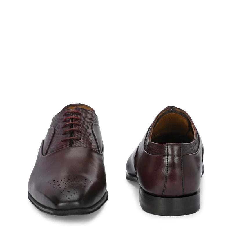 Classic Pure Leather Textured Formal Oxford Shoes