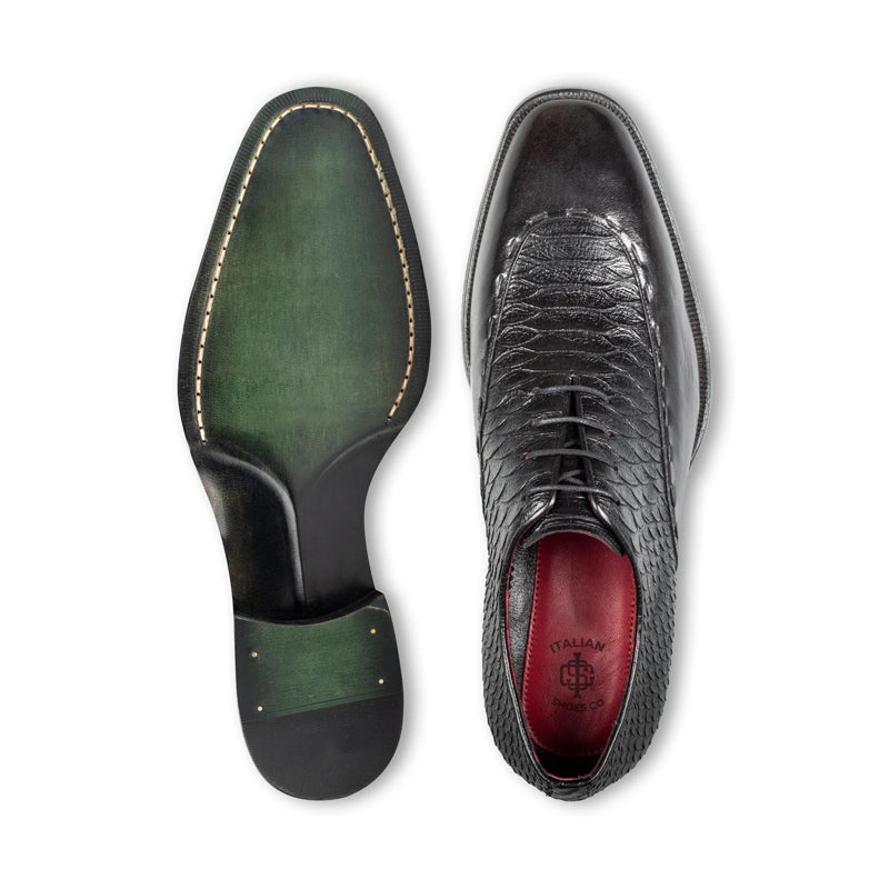 Men Classic Leather Lace-Up Formal Oxford Shoes