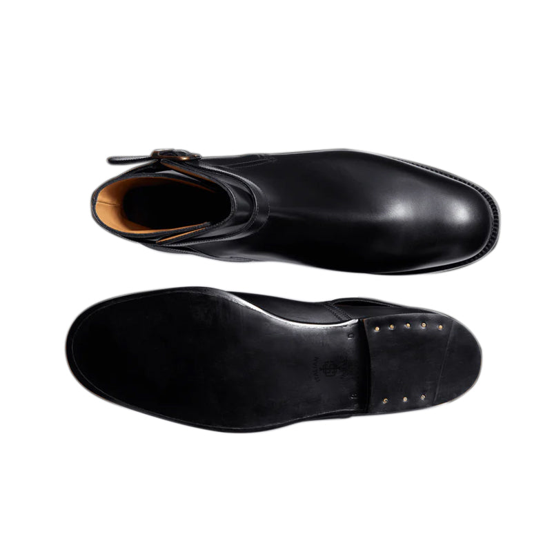 Classic Plain Solid Leather Stylish Jodhpur Boots