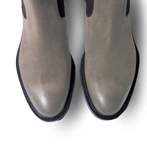 Classic Chelsea Suede Leather Boots