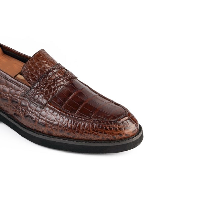 Croco Premium Leather Loafers For Men