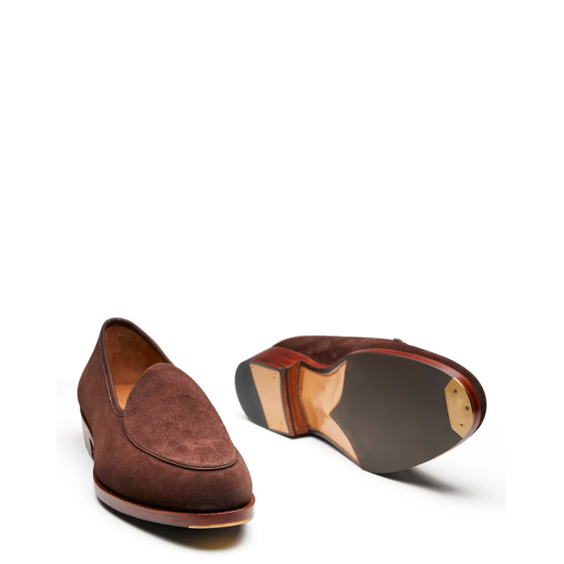 Belgian Loafer Suede Leather - Summer Classis Brown