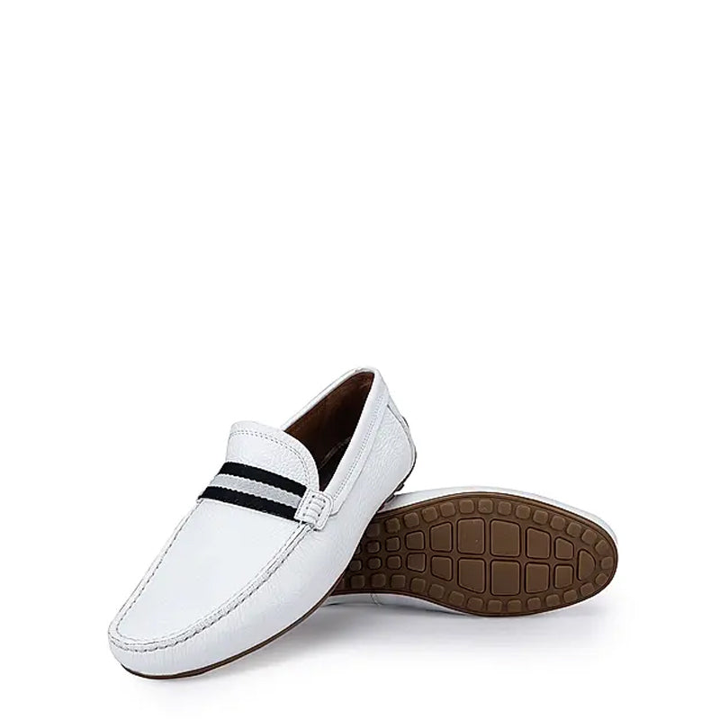 Premium Handmade Leather Moccasins Formal Blue Loafer