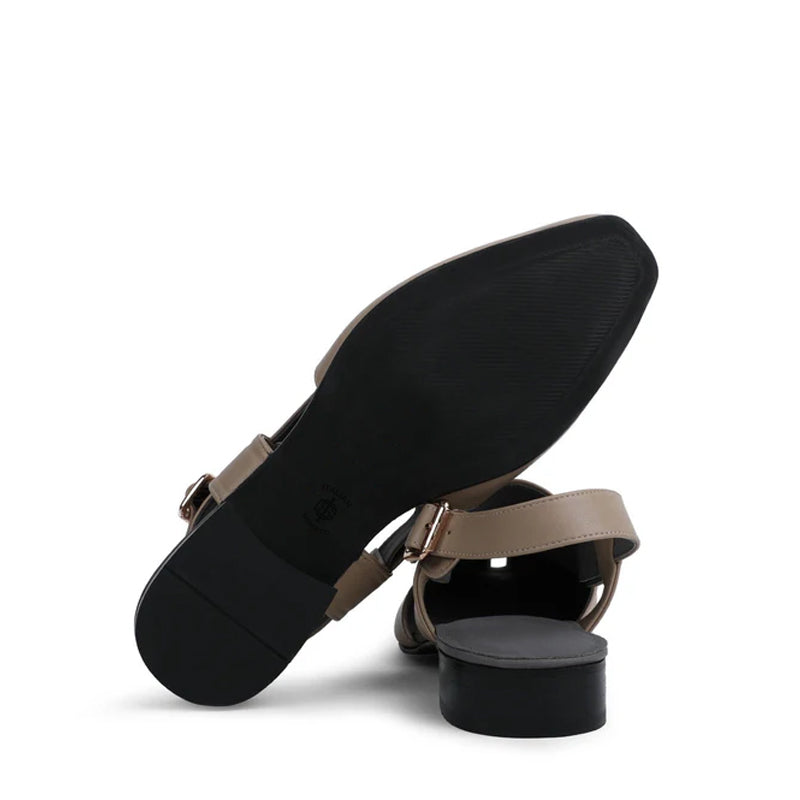 Premium Classic Leather Peshawari Beige Sandals