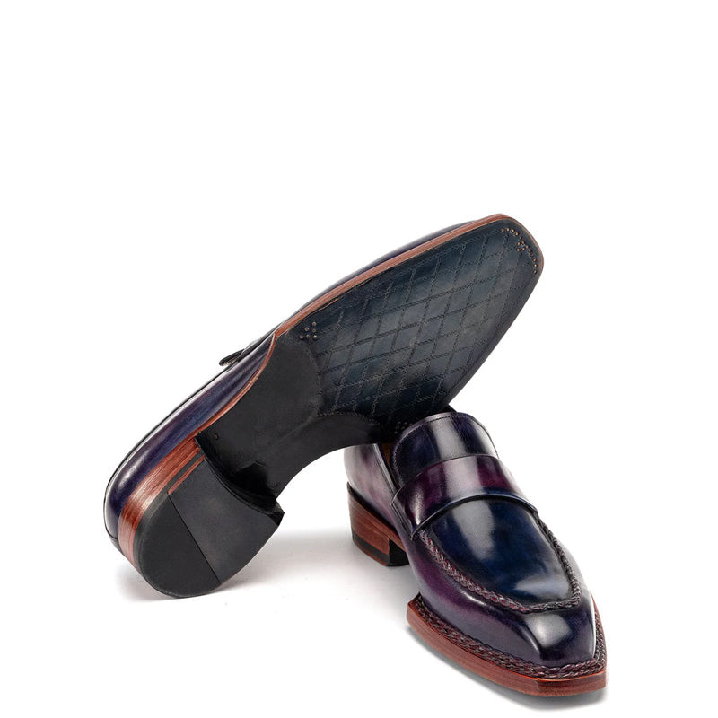 Classic Patina Penny Solid Leather Loafers