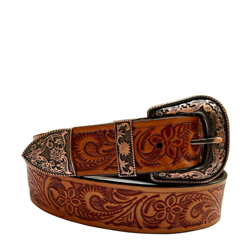 Progettista Cowboy Leather Belt Cinnamon