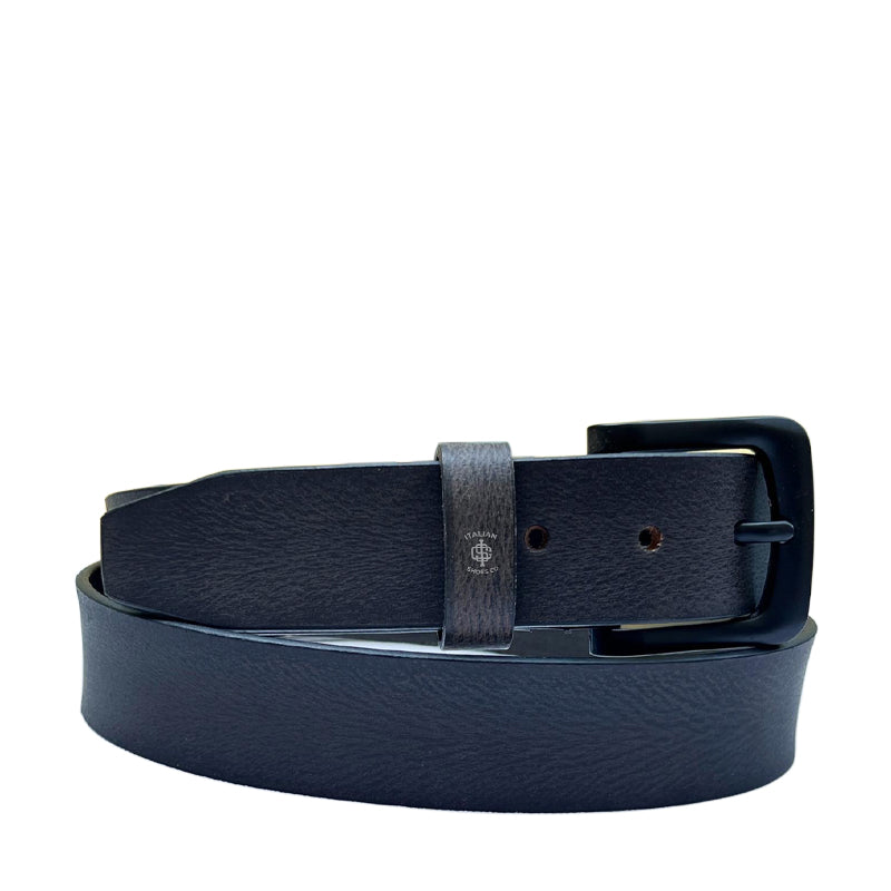 Unbridled Leather Belt Blue