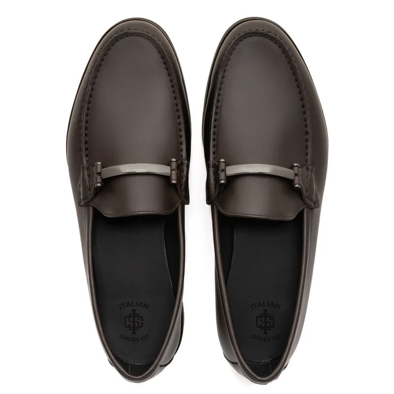 Classy Slip-On Leather Brown Loafer