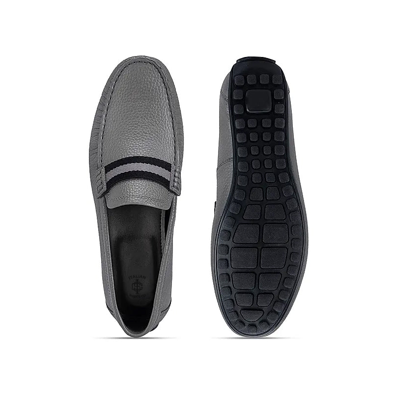 Premium Handmade Leather Moccasins Formal White Loafer