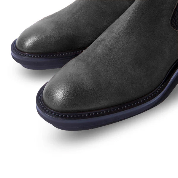 Classic Chelsea Suede Leather Boots