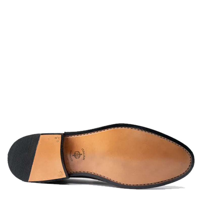 Blue Comic Arctic Wholecut Leather Oxford Shoes