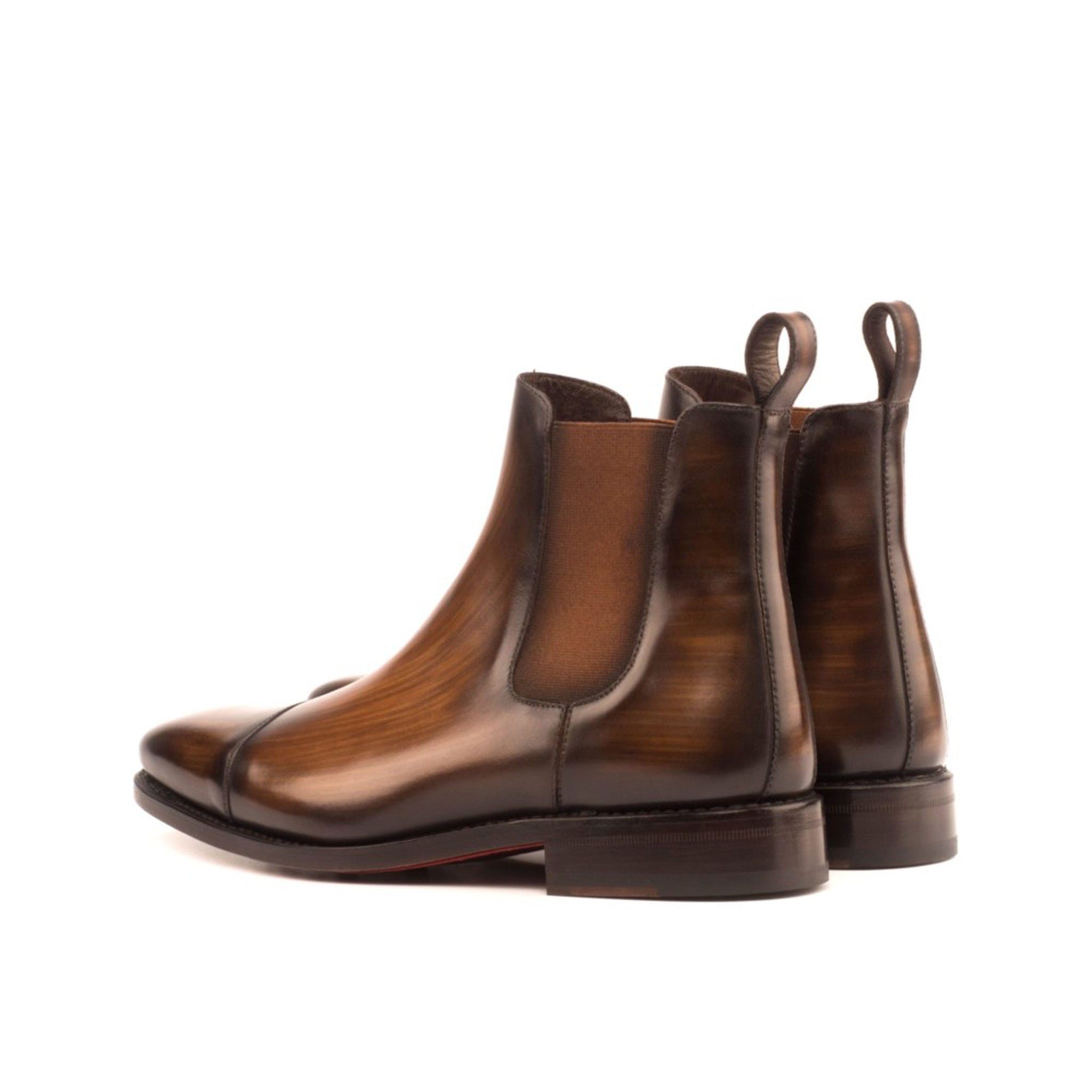 Brown Patina Chelsea Boots
