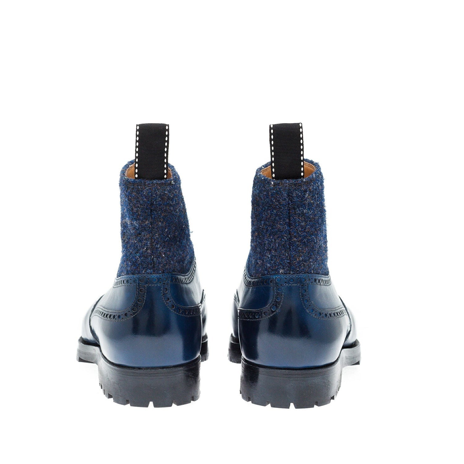 Premium Leather Wingtip High Ankle Boot