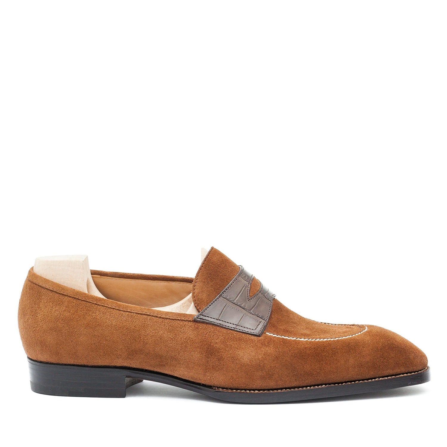 Men Suede Penny Leather Loafer