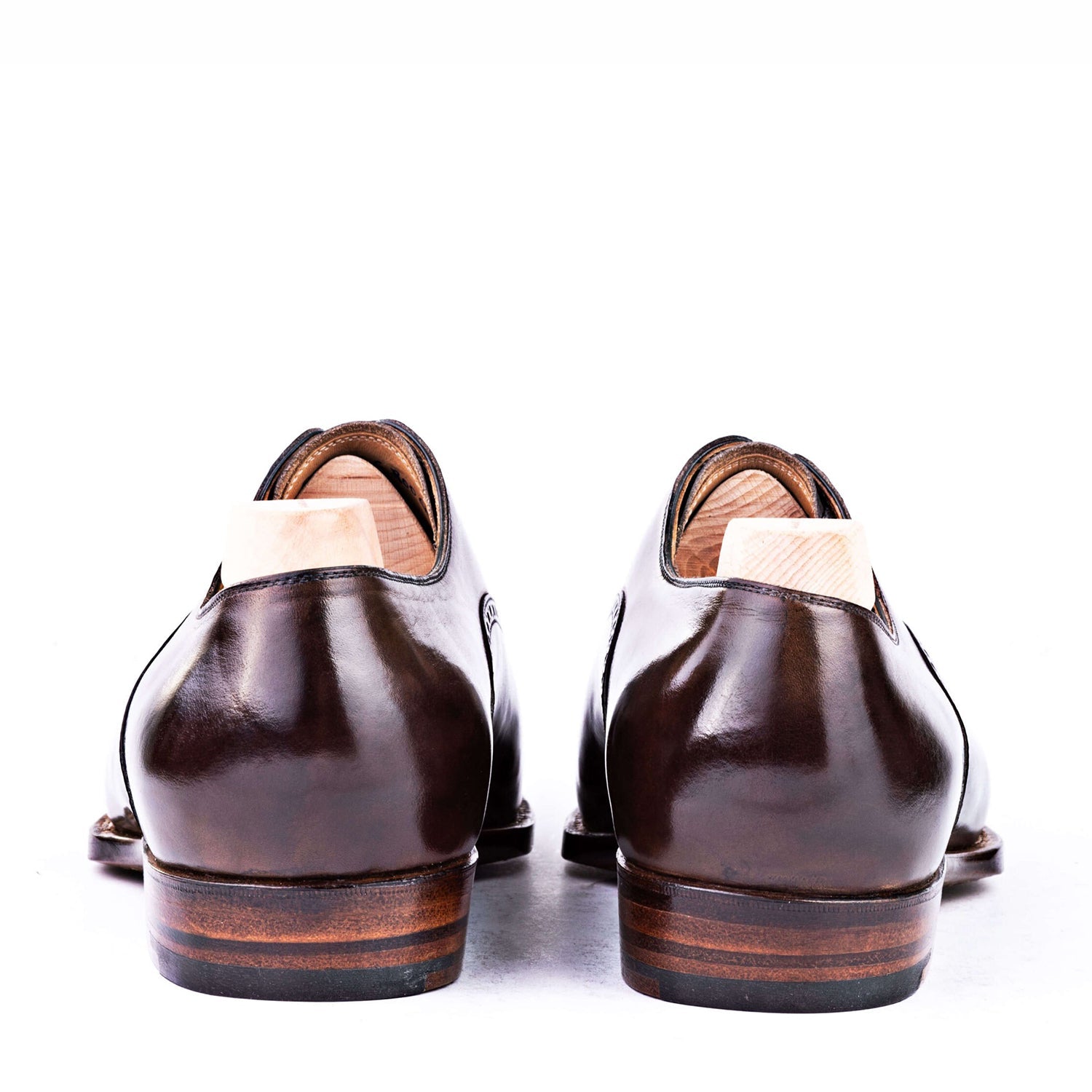 Plain Shiny Leather Formal Oxford Shoe