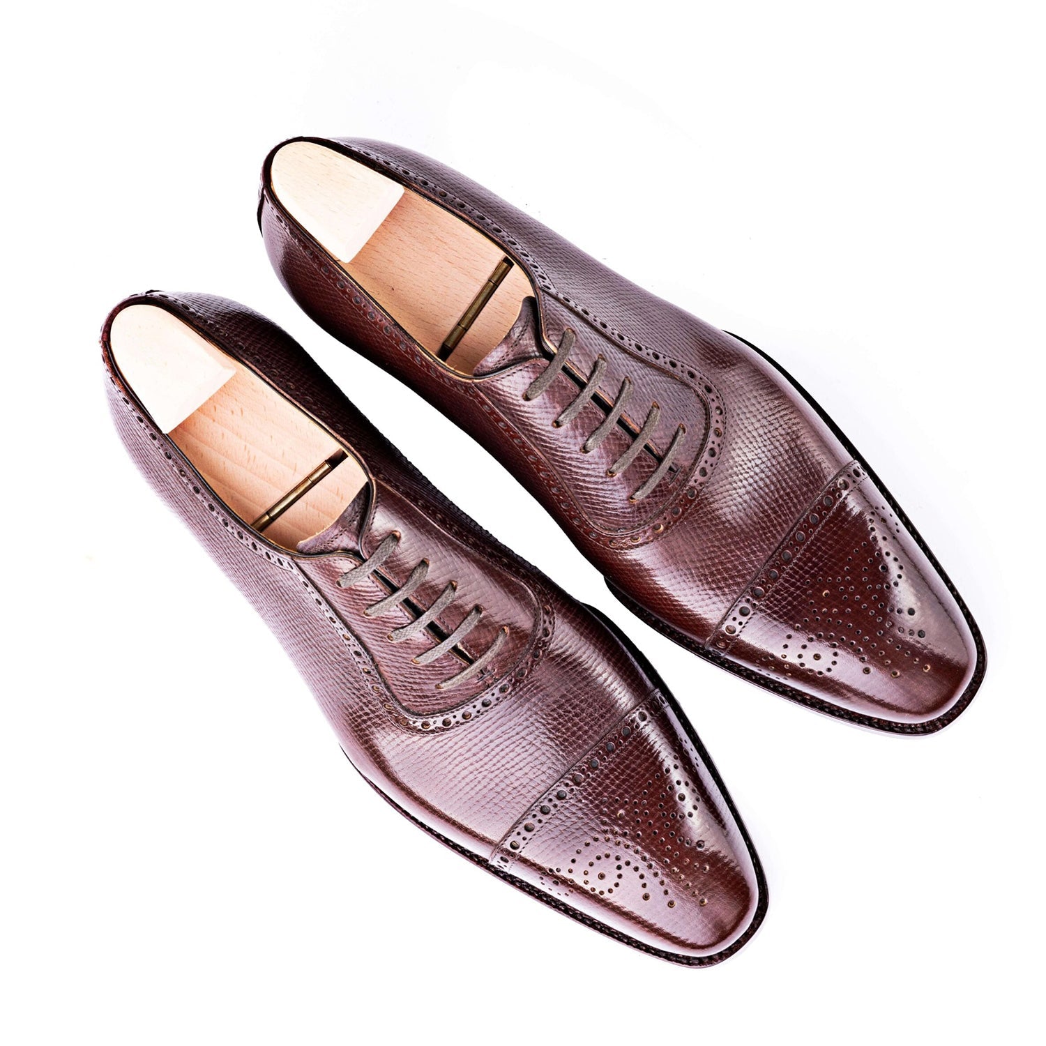 Handmade Cap-Toe Leather Formal Oxford Shoe