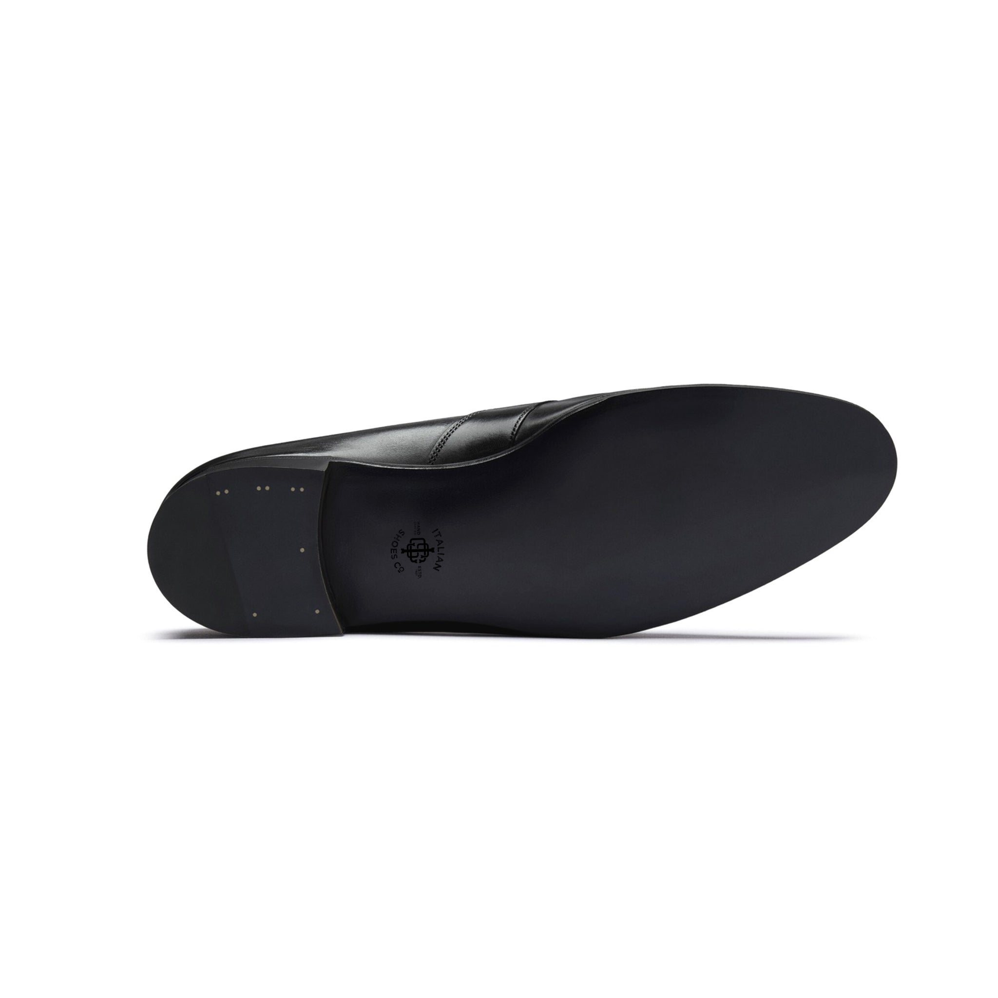 Lorenzo Men's Black Leather Shoes
