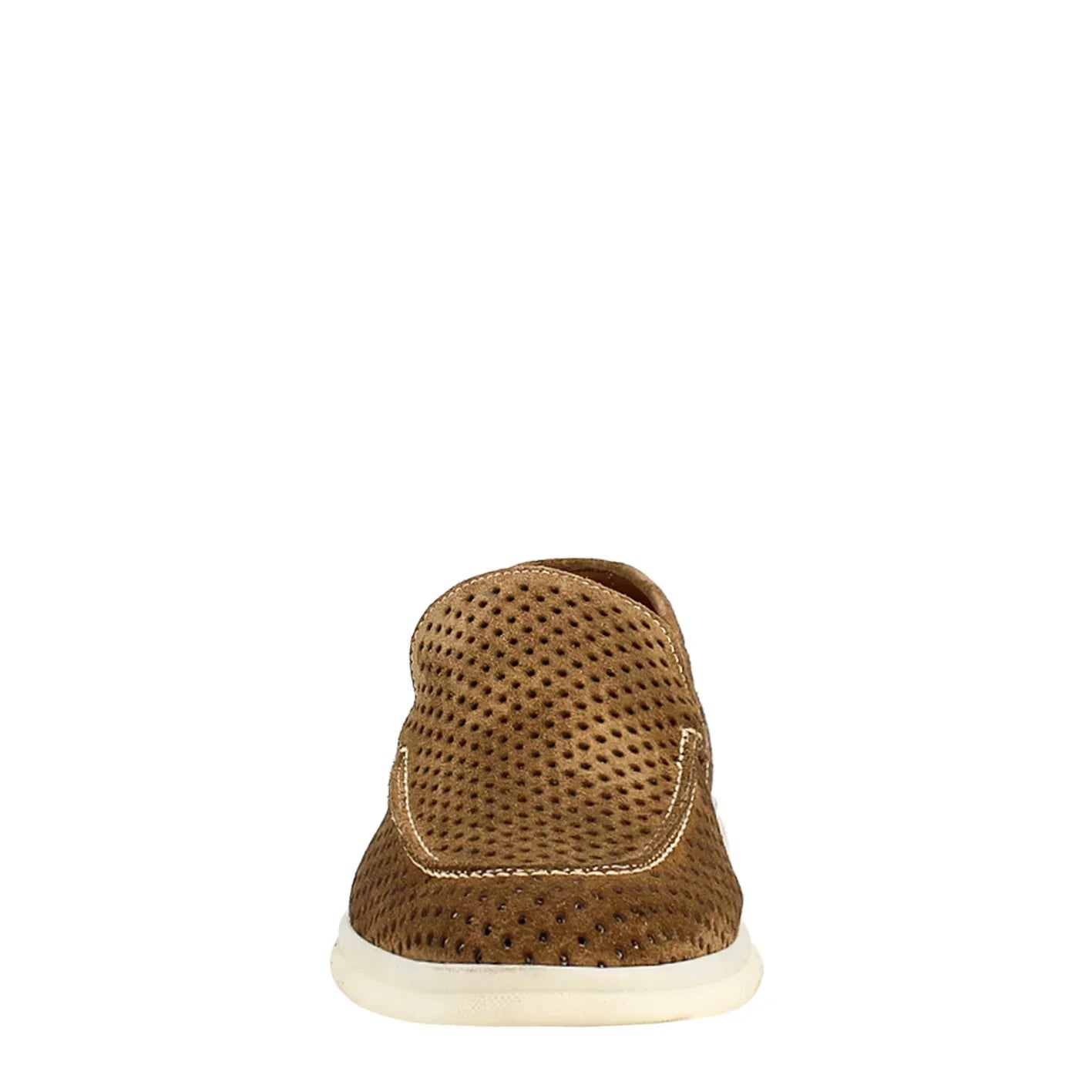 Brown Unlined Loafers in Suede