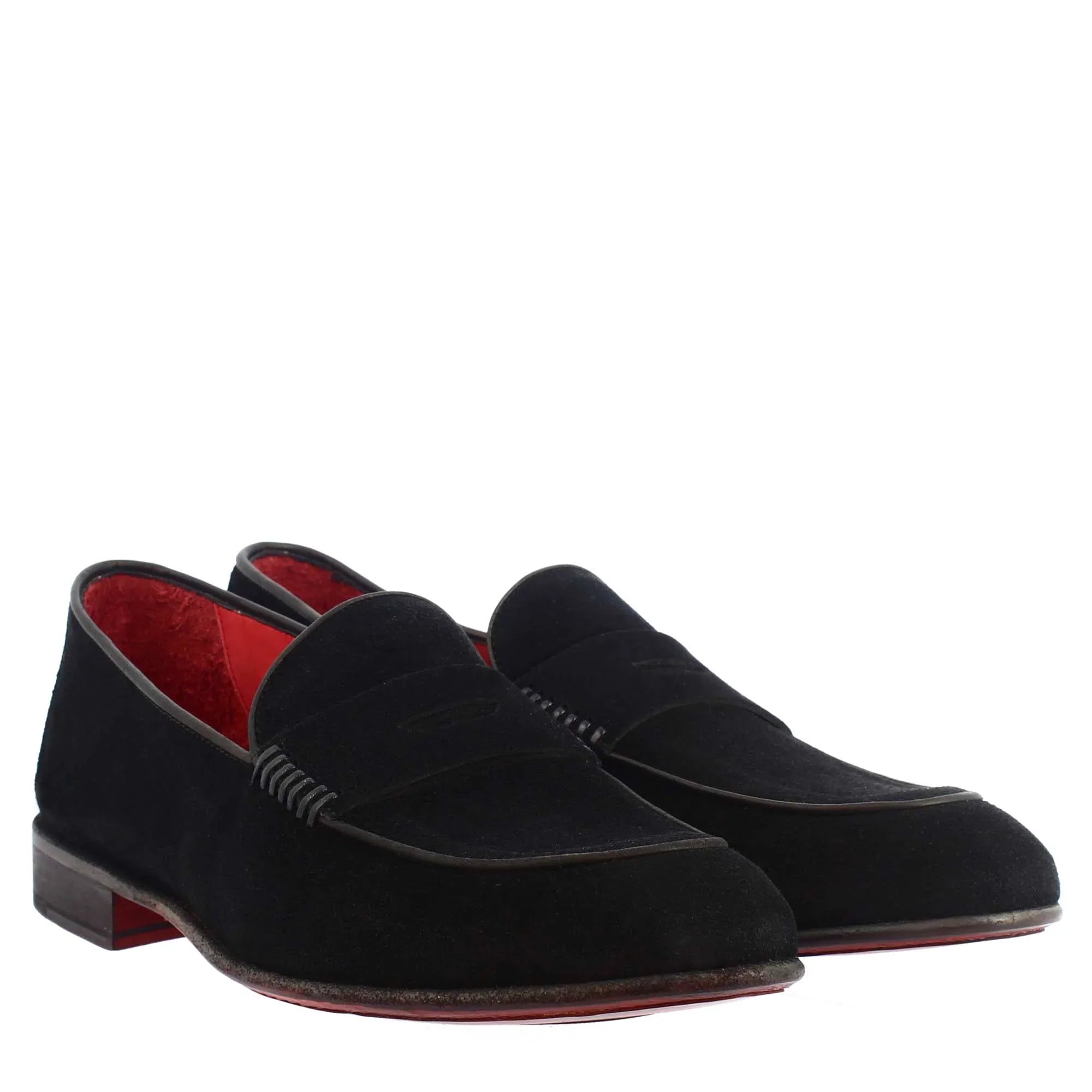 Comfort Men's Black Suede Moccasin