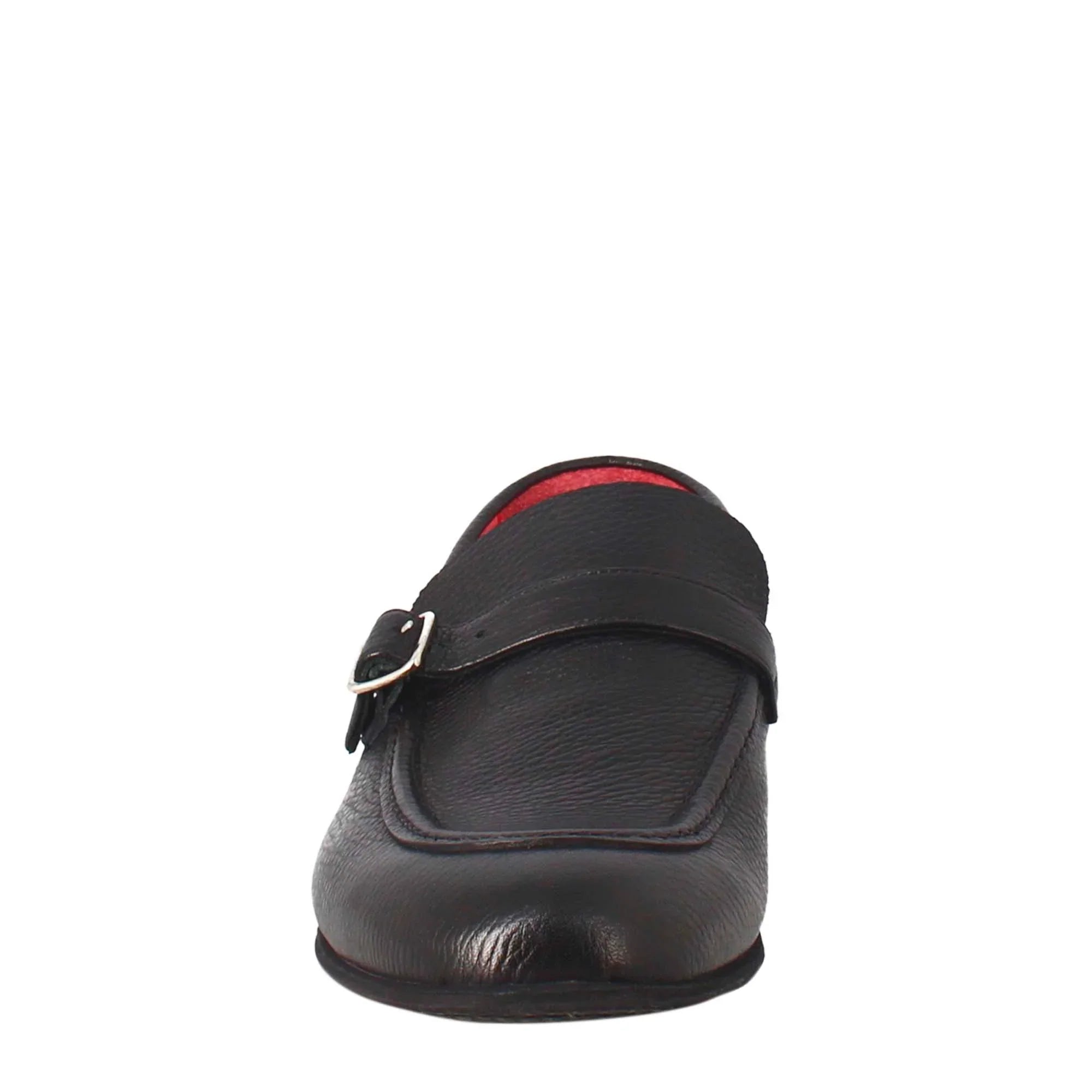 Black Moccasin in Smooth Leather