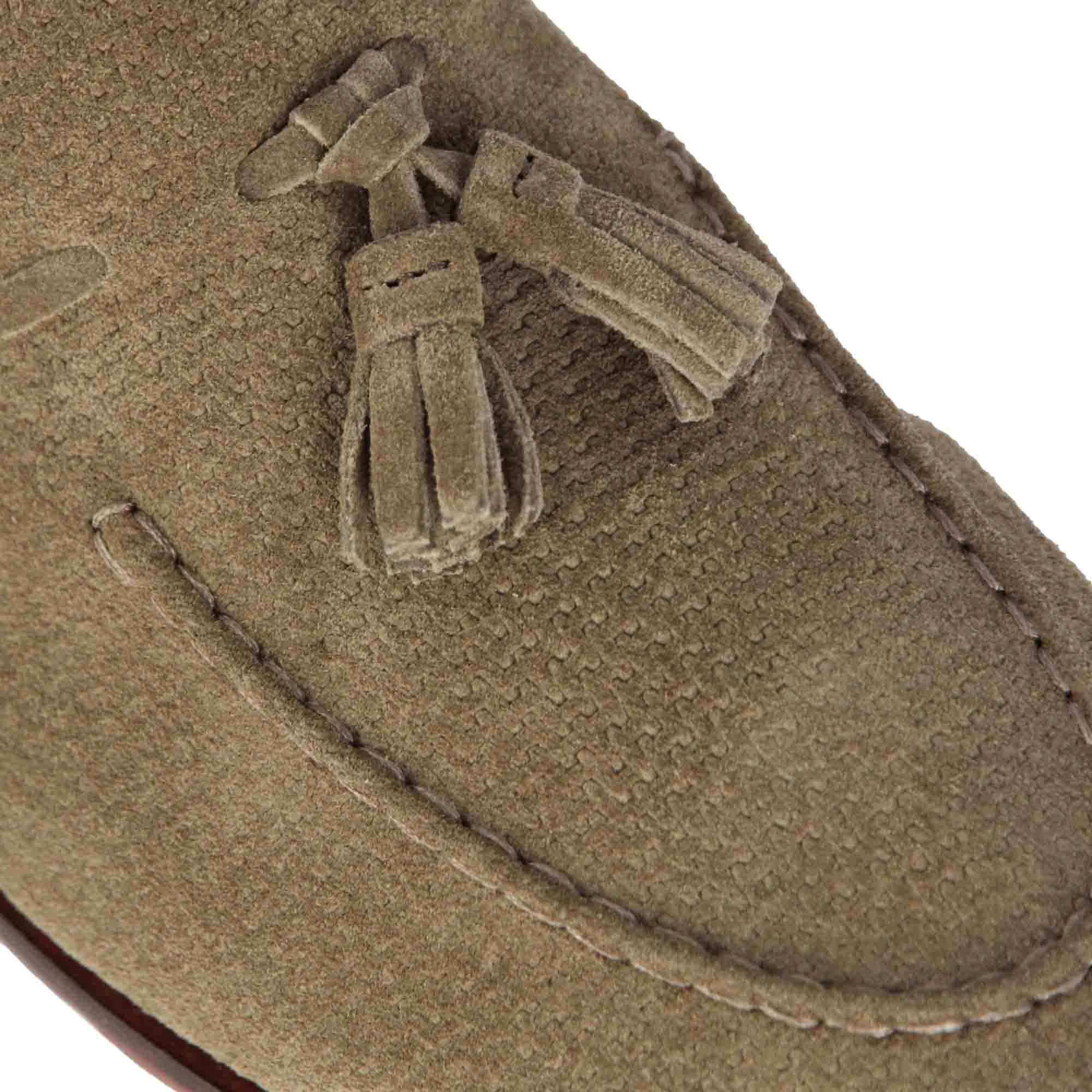 Suede Moccasin with Tassels