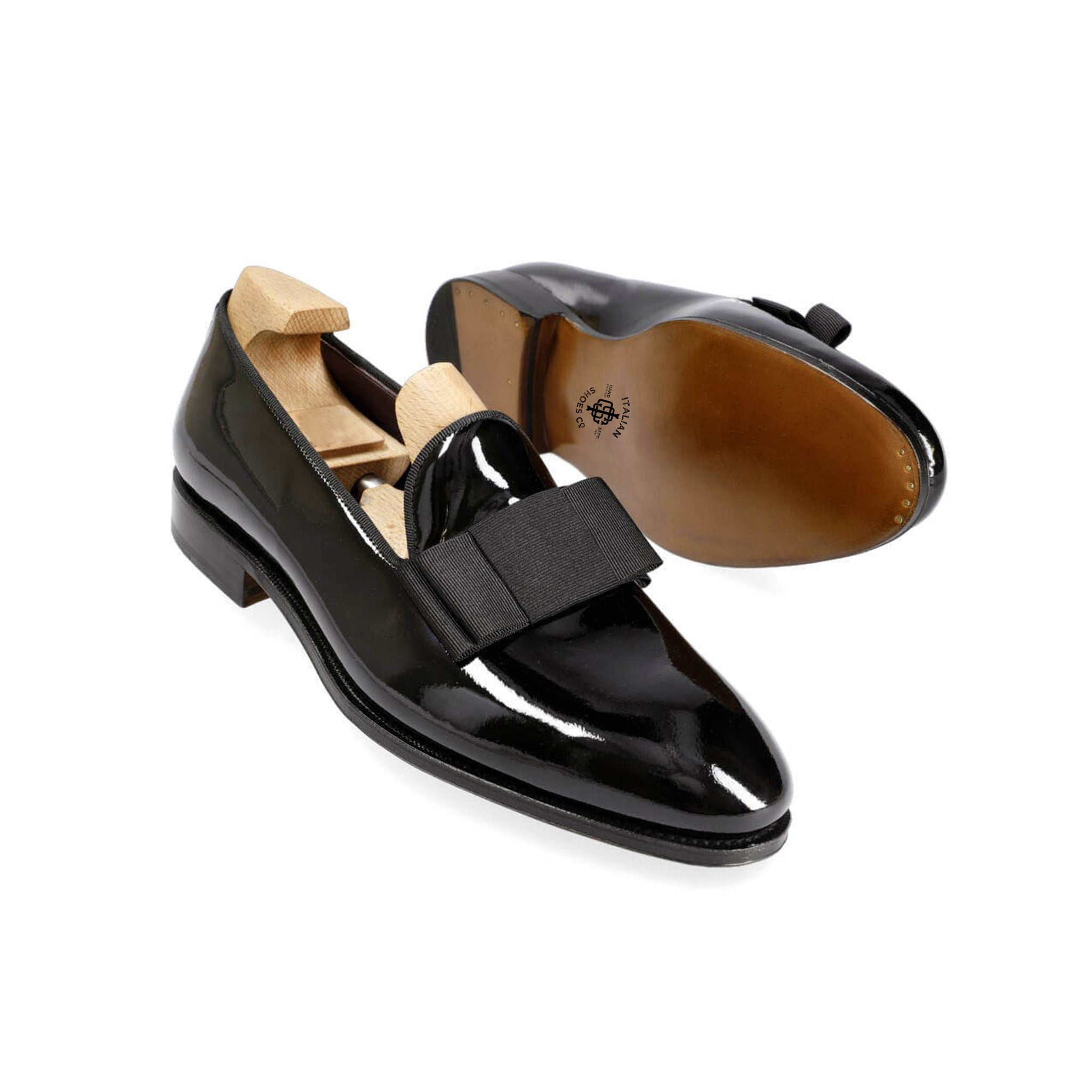 Black Patent Opera Pumps