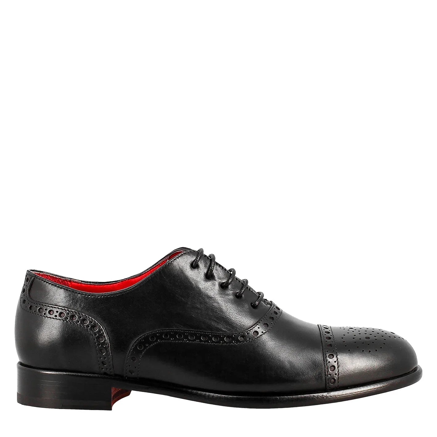 Semi Brogue Elegant Leather Oxford Shoe