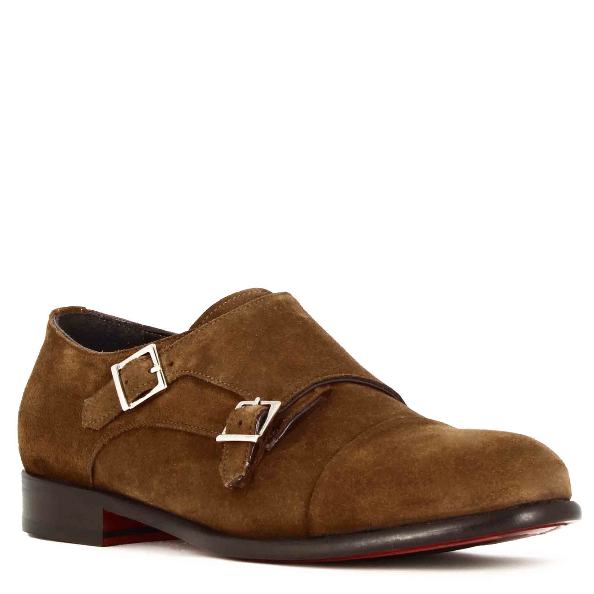 Light Brown Double Monk Strap shoe