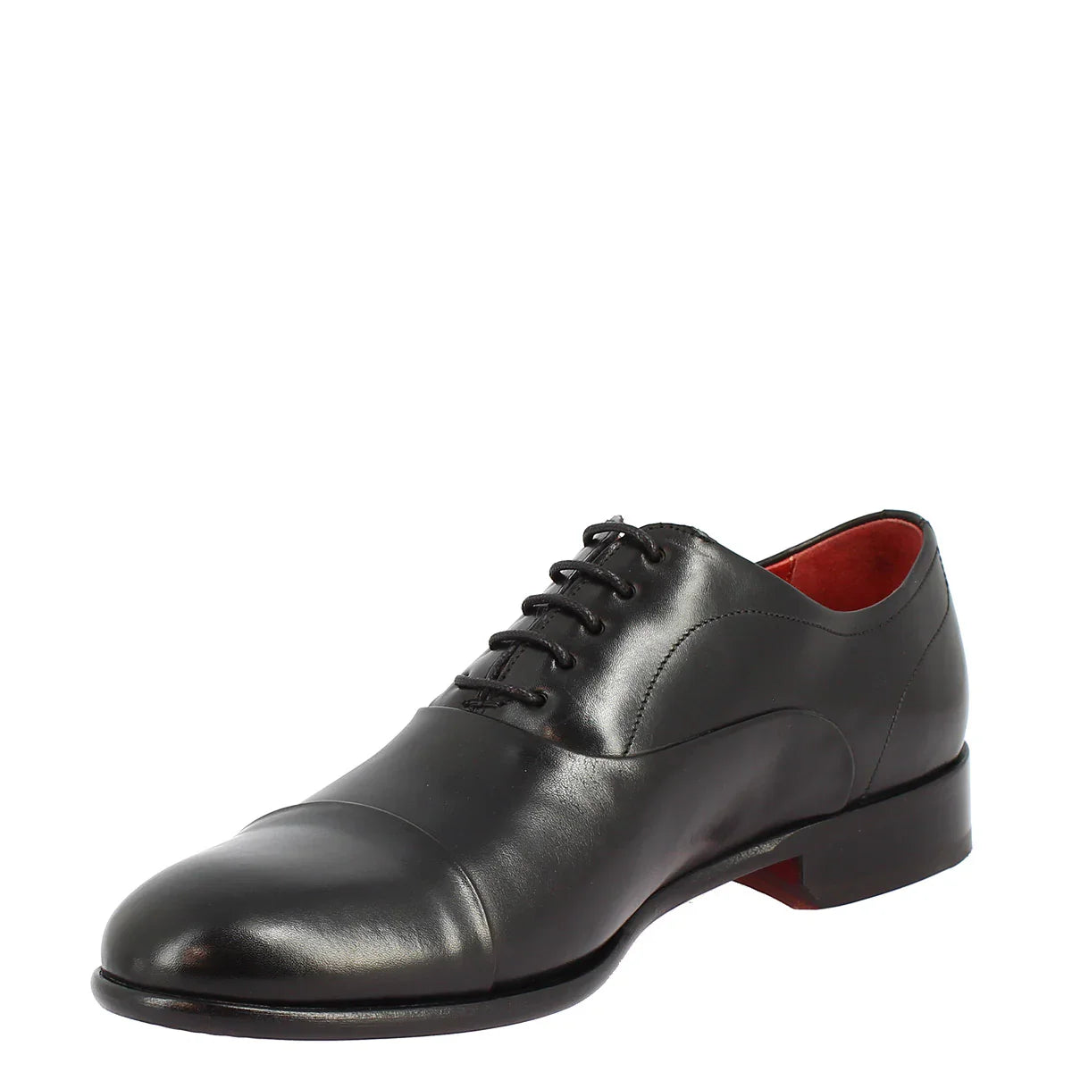 Black Calf Leather Lace-up Shoes