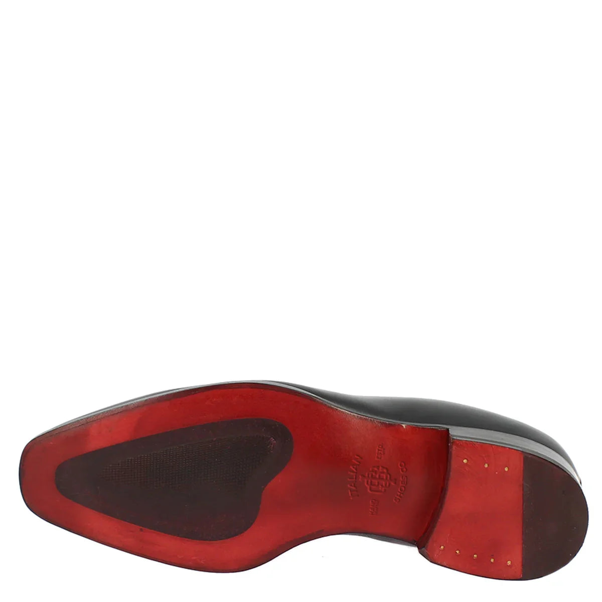 Handmade lace-up shoes in black leather