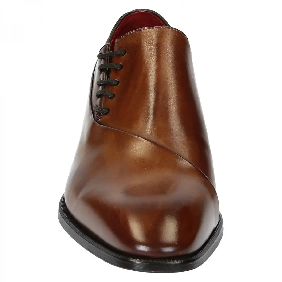 Light brown leather dress shoes