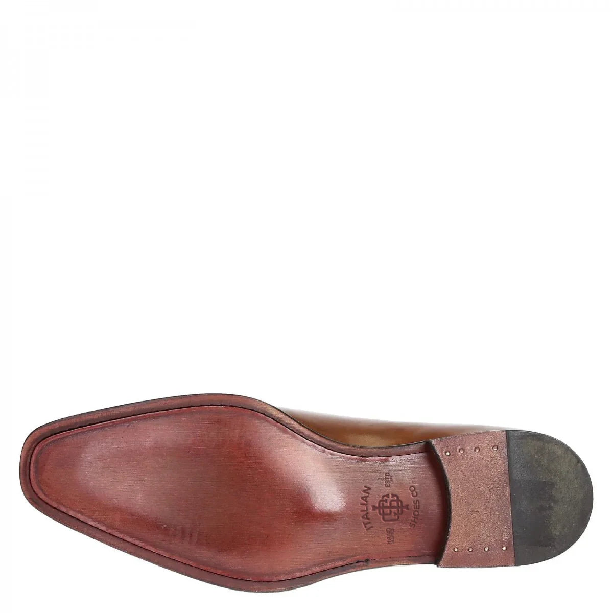 Light brown leather dress shoes