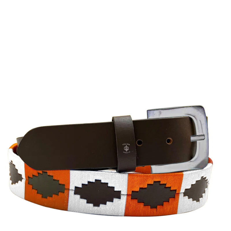 Stile Polo Handmade Leather Copper Buckle Belt