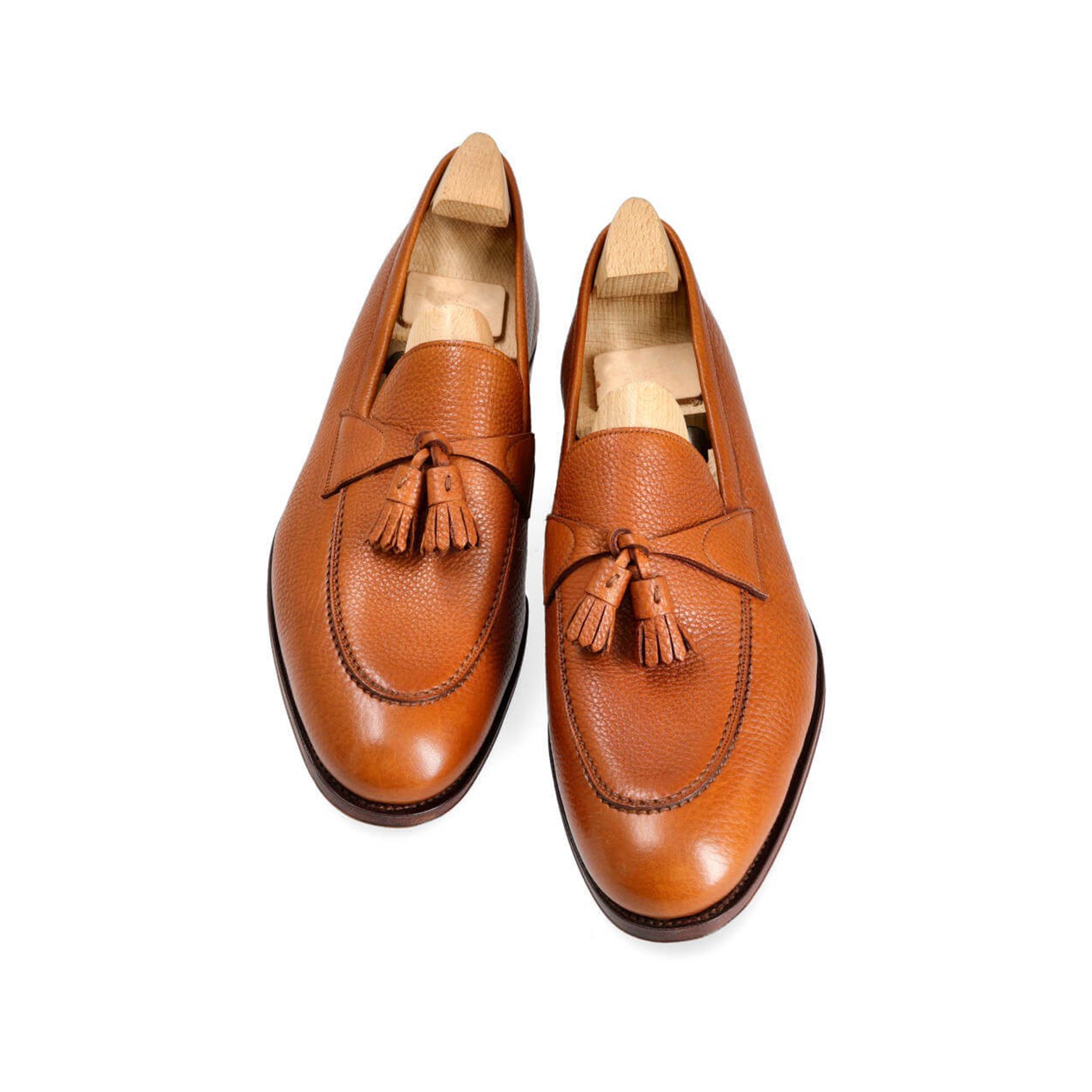 Tan Preandre Tassel Loafers