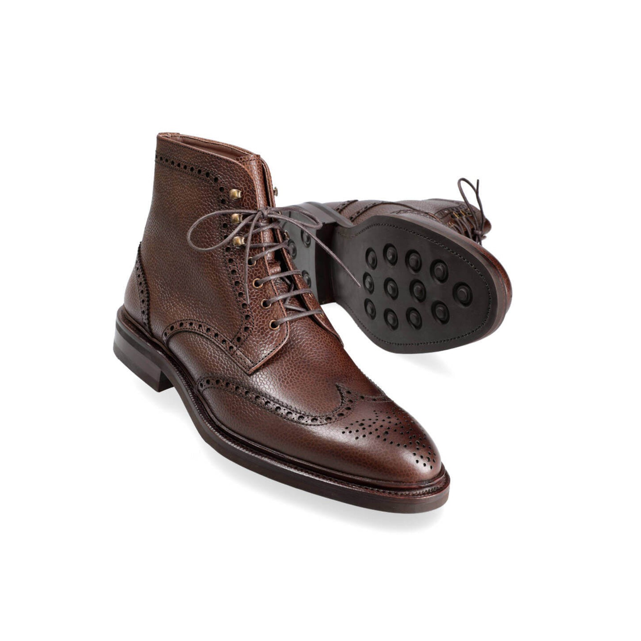 Wingtip Suede Dress Boots for Men