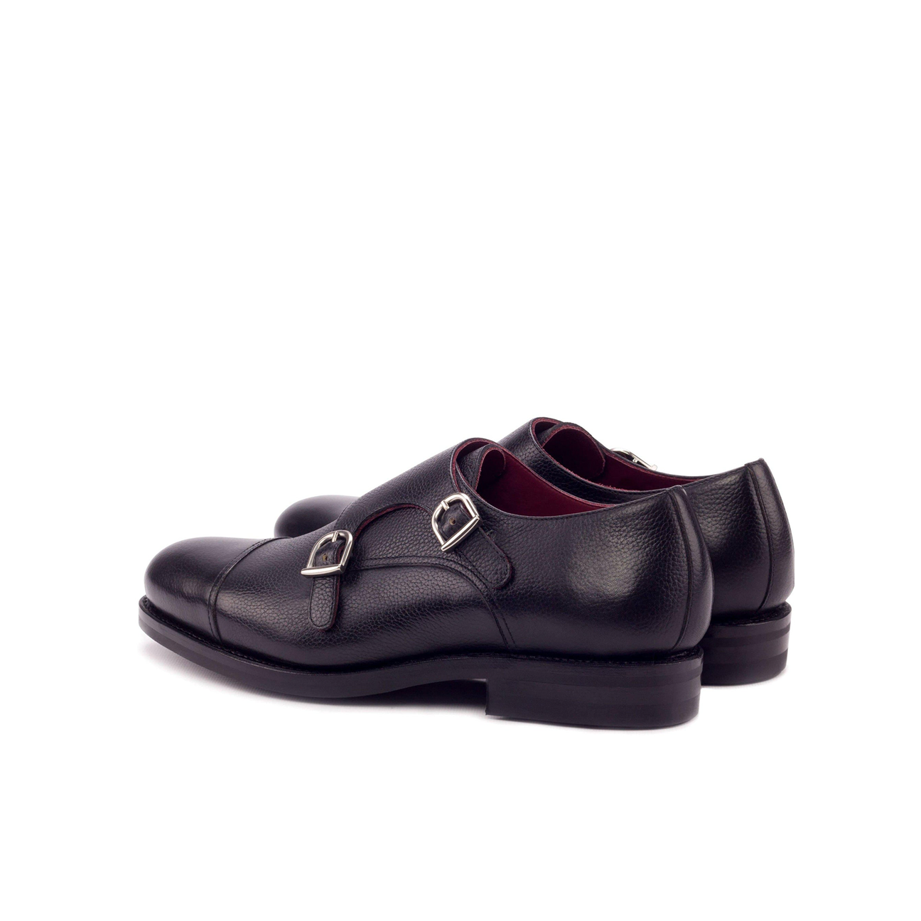 Noble Nuptials Double Monk Shoe Black
