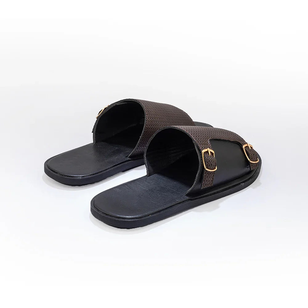 T-Rad Double Monk Strap Sandals - Black/Brown
