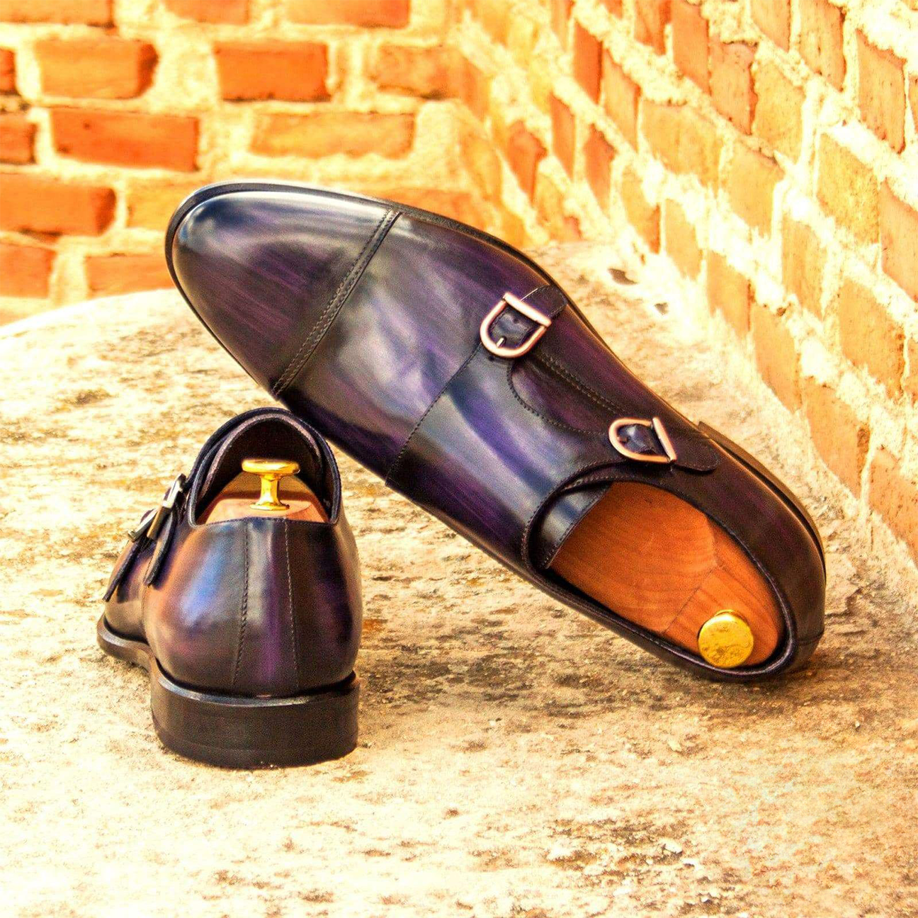 Urban Utopia Double Monk Shoe Purple