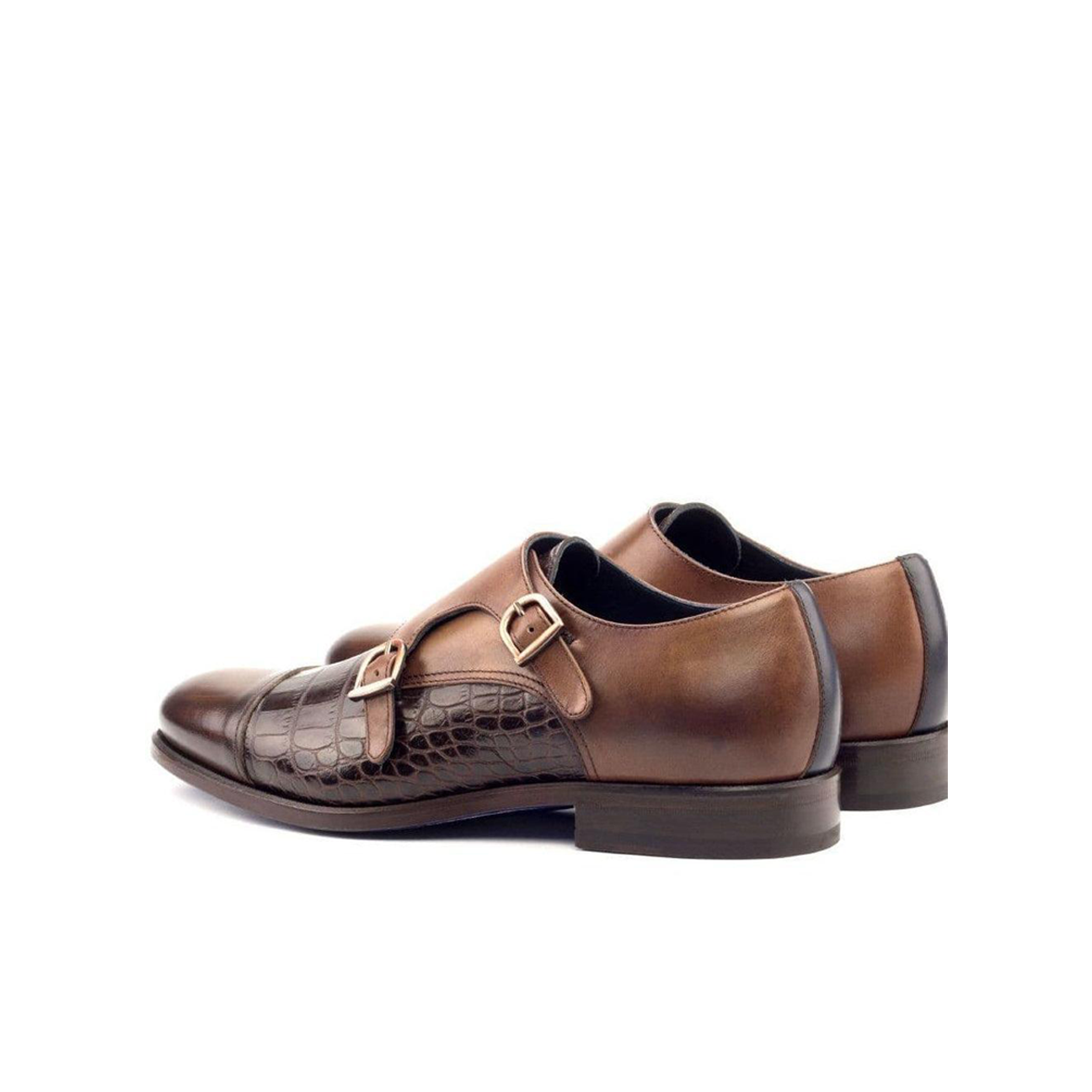Metropolitan Monarchy Double Monk Shoe Dark Brown