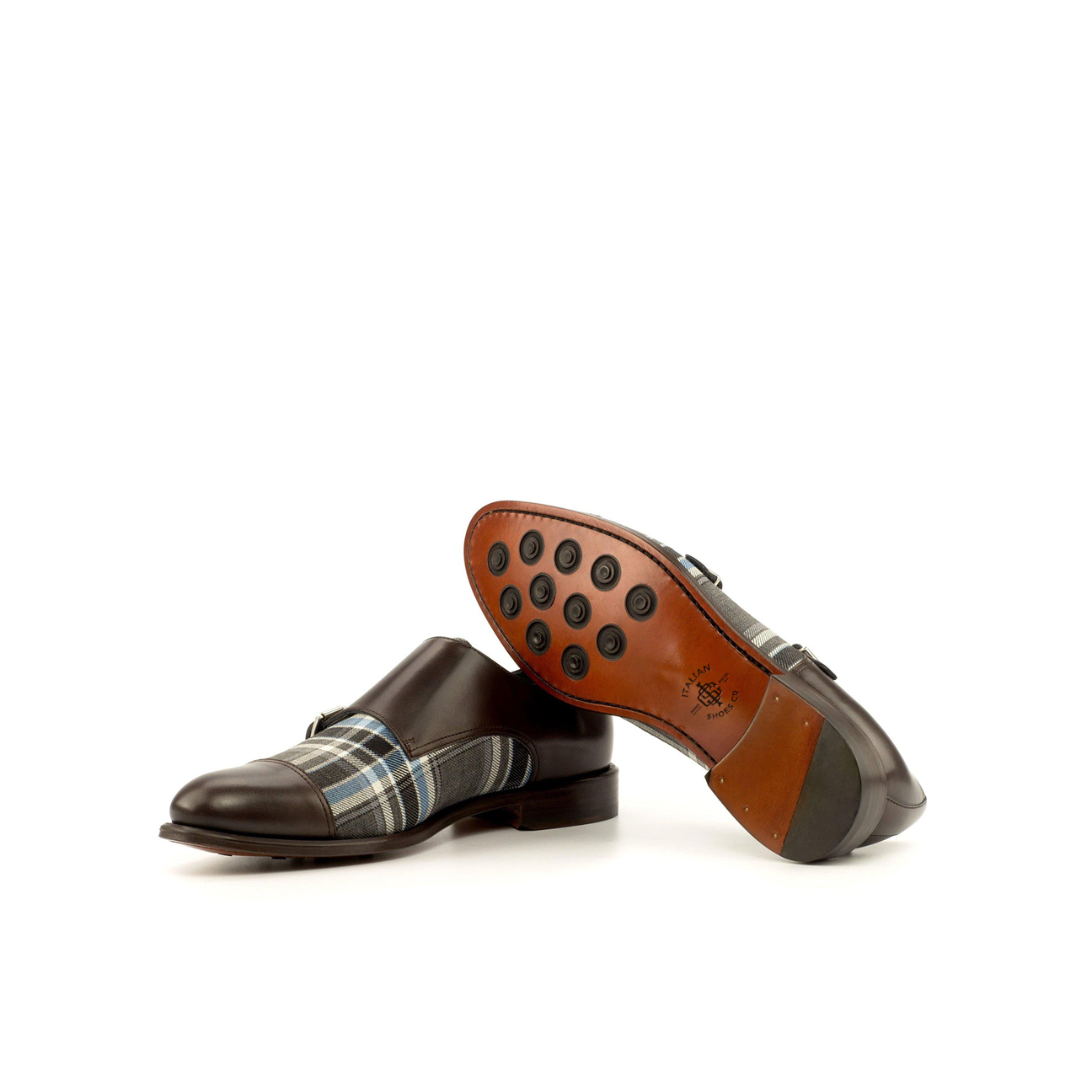 Stylish Synthesis Double Monk Shoe Black