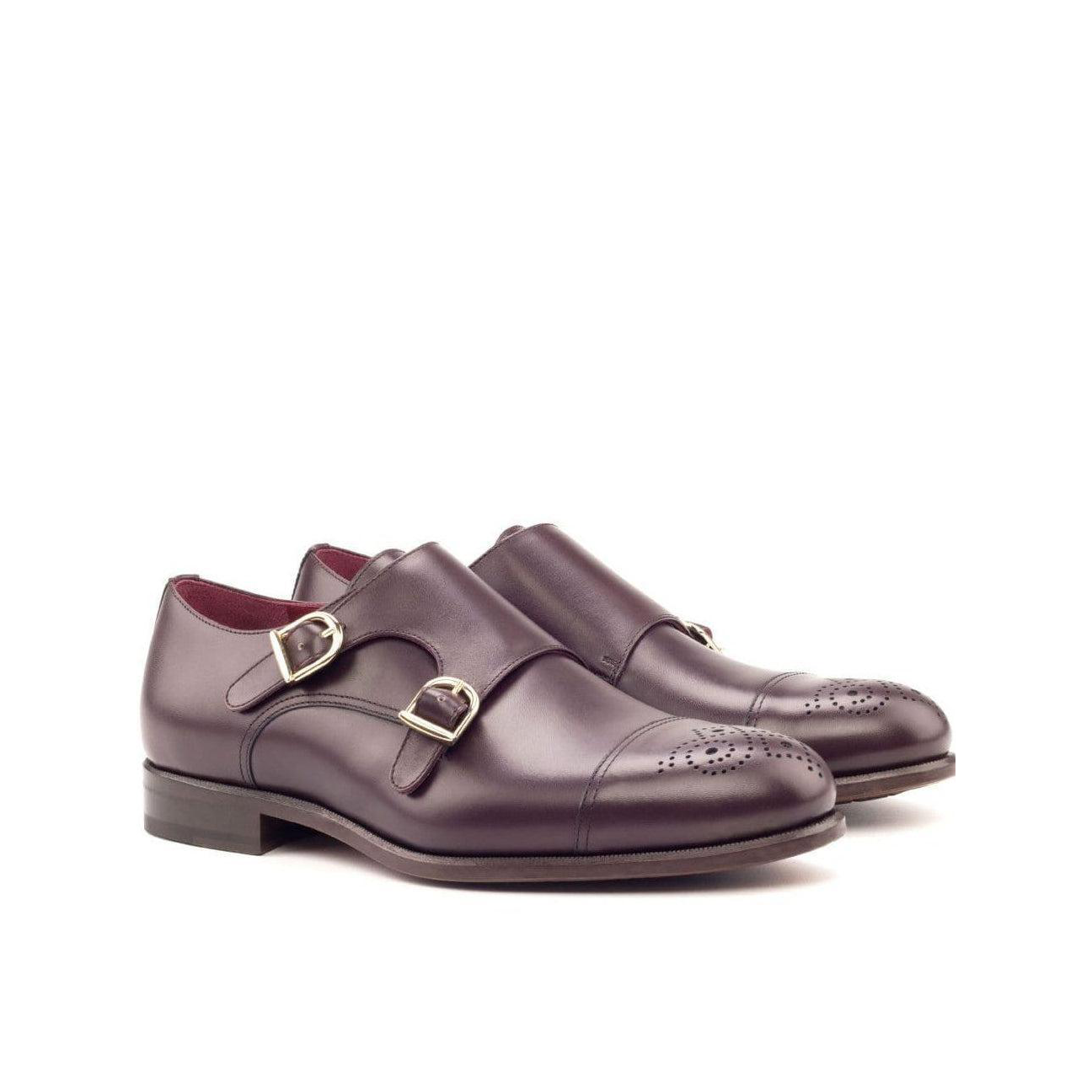 Vanguard Vibe Double Monk Shoe Burgundy