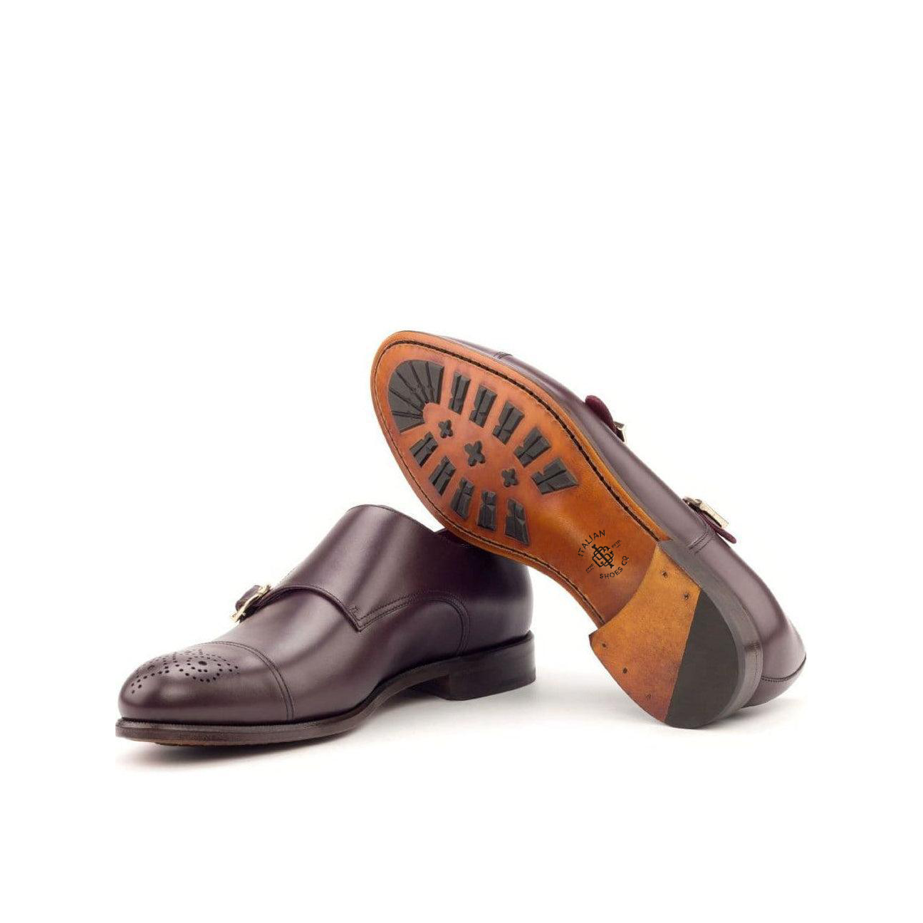 Vanguard Vibe Double Monk Shoe Burgundy