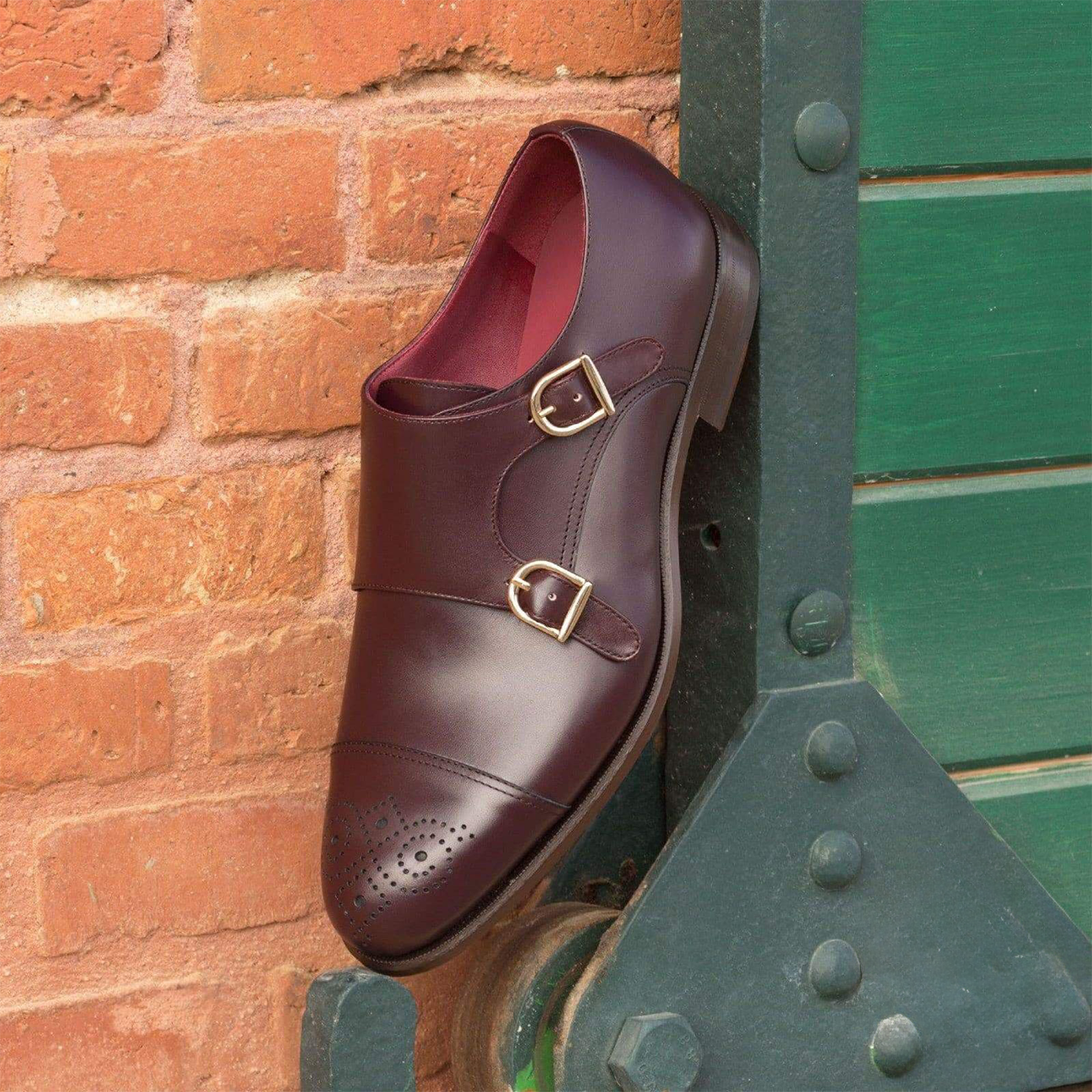 Vanguard Vibe Double Monk Shoe Burgundy